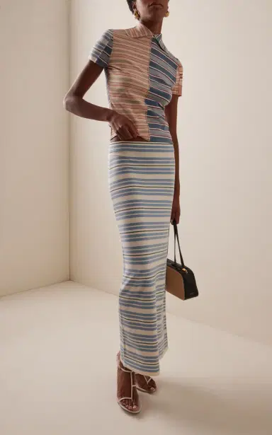 Zimmermann Rebellion Striped Knit Polo Shirt | Thumbnail 3 Zimmermann Rebellion Striped Knit Polo Shirt | Thumbnail 3