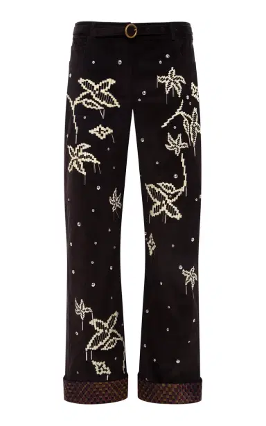 SIEDRÉS Vera Embroidered Corduroy Pants | Thumbnail 4 SIEDRÉS Vera Embroidered Corduroy Pants | Thumbnail 4