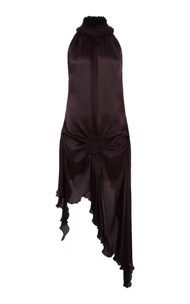 SIEDRÉS Toni Asymmetric Satin Mini Dress | Thumbnail 1 SIEDRÉS Toni Asymmetric Satin Mini Dress | Thumbnail 1