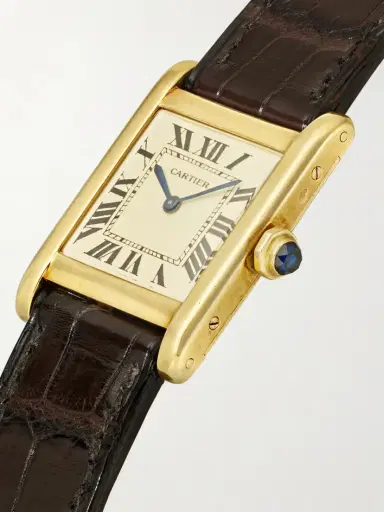 Wind Vintage Pre-owned Cartier Tank Normale 23mm 18-karat Gold And Alligator Watch | Thumbnail 3 Wind Vintage Pre-owned Cartier Tank Normale 23mm 18-karat Gold And Alligator Watch | Thumbnail 3