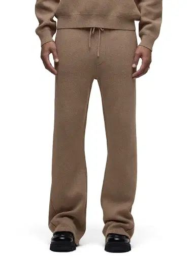 Hudson Jeans Men's Double-Knit Kick Flare Sweatpants - Taupe | Thumbnail 3 Hudson Jeans Men's Double-Knit Kick Flare Sweatpants - Taupe | Thumbnail 3