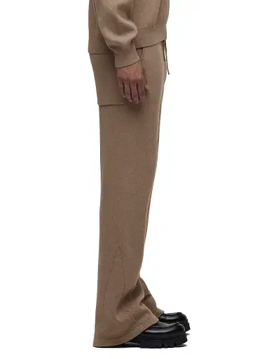 Hudson Jeans Men's Double-Knit Kick Flare Sweatpants - Taupe | Thumbnail 4 Hudson Jeans Men's Double-Knit Kick Flare Sweatpants - Taupe | Thumbnail 4