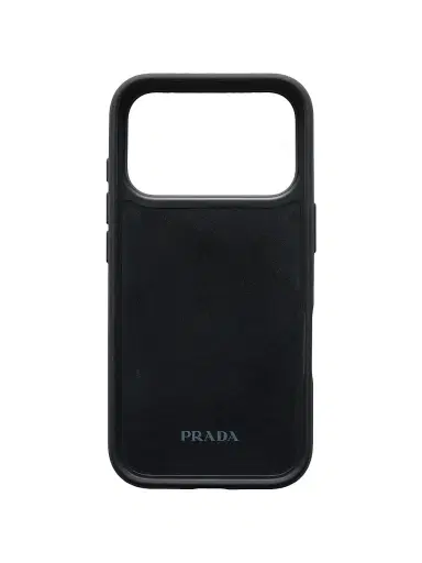 Prada Saffiano Leather Case for iPhone 17 Pro - Dark Red | Thumbnail 2 Prada Saffiano Leather Case for iPhone 17 Pro - Dark Red | Thumbnail 2