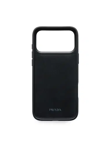 Prada Saffiano Leather Case for iPhone 17 Pro Max - Orange | Thumbnail 3 Prada Saffiano Leather Case for iPhone 17 Pro Max - Orange | Thumbnail 3