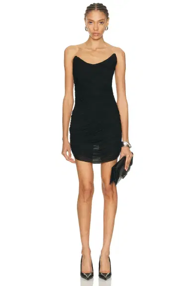 Mugler Strapless Mini Dress | Thumbnail 1 Mugler Strapless Mini Dress | Thumbnail 1