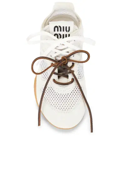Miu Miu Rete Scamosciato Sneaker | Thumbnail 4 Miu Miu Rete Scamosciato Sneaker | Thumbnail 4