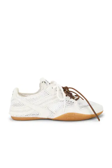 Miu Miu Rete Scamosciato Sneaker | Thumbnail 1 Miu Miu Rete Scamosciato Sneaker | Thumbnail 1