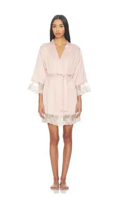 Flora Nikrooz Rosa Kimono Wrap With Embroidery | Thumbnail 1 Flora Nikrooz Rosa Kimono Wrap With Embroidery | Thumbnail 1