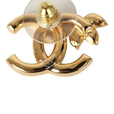 Chanel Chanel Crystal Floral CC Stud Earrings Gold Tone Hardware | Thumbnail 6 Chanel Chanel Crystal Floral CC Stud Earrings Gold Tone Hardware | Thumbnail 6