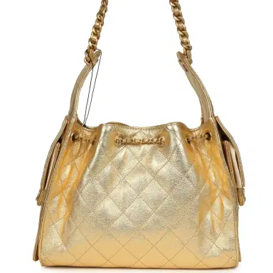 Chanel Chanel Small 25 Hobo Bag Metallic Gold Caviar Antique Gold Hardware | Thumbnail 5 Chanel Chanel Small 25 Hobo Bag Metallic Gold Caviar Antique Gold Hardware | Thumbnail 5