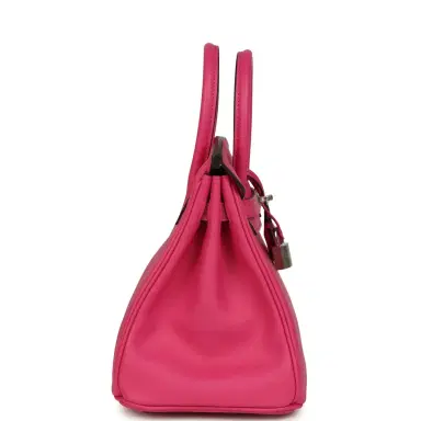 HERMÈS Hermes Birkin 25 Rose Shocking Swift Palladium Hardware | Thumbnail 3 HERMÈS Hermes Birkin 25 Rose Shocking Swift Palladium Hardware | Thumbnail 3