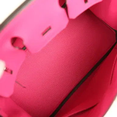HERMÈS Hermes Birkin 25 Rose Shocking Swift Palladium Hardware | Thumbnail 8 HERMÈS Hermes Birkin 25 Rose Shocking Swift Palladium Hardware | Thumbnail 8