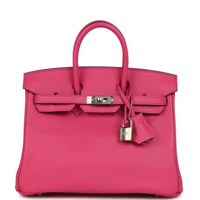 Hermes Birkin 25 Rose Shocking Swift Palladium Hardware Hermes Birkin 25 Rose Shocking Swift Palladium Hardware