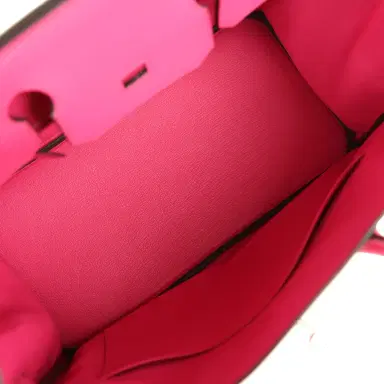 HERMÈS Hermes Birkin 30 Rose Shocking Swift Palladium Hardware | Thumbnail 8 HERMÈS Hermes Birkin 30 Rose Shocking Swift Palladium Hardware | Thumbnail 8
