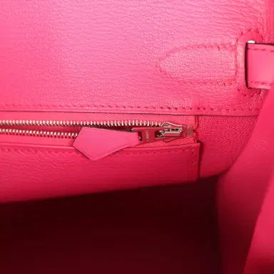 HERMÈS Hermes Birkin 30 Rose Shocking Swift Palladium Hardware | Thumbnail 9 HERMÈS Hermes Birkin 30 Rose Shocking Swift Palladium Hardware | Thumbnail 9