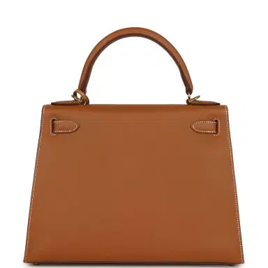 HERMÈS Hermes Kelly Sellier 28 Gold Epsom Gold Hardware | Thumbnail 5 HERMÈS Hermes Kelly Sellier 28 Gold Epsom Gold Hardware | Thumbnail 5