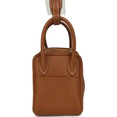 HERMÈS Hermes Mini Lindy Gold Clemence Gold Hardware | Thumbnail 3 HERMÈS Hermes Mini Lindy Gold Clemence Gold Hardware | Thumbnail 3