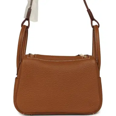 HERMÈS Hermes Mini Lindy Gold Clemence Gold Hardware | Thumbnail 4 HERMÈS Hermes Mini Lindy Gold Clemence Gold Hardware | Thumbnail 4