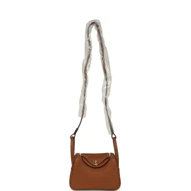 HERMÈS Hermes Mini Lindy Gold Clemence Gold Hardware | Thumbnail 7 HERMÈS Hermes Mini Lindy Gold Clemence Gold Hardware | Thumbnail 7