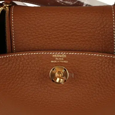 HERMÈS Hermes Mini Lindy Gold Clemence Gold Hardware | Thumbnail 8 HERMÈS Hermes Mini Lindy Gold Clemence Gold Hardware | Thumbnail 8