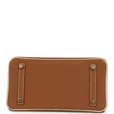 HERMÈS Hermes Special Order (HSS) Birkin 25 Gold and Craie Togo Gold Hardware | Thumbnail 6 HERMÈS Hermes Special Order (HSS) Birkin 25 Gold and Craie Togo Gold Hardware | Thumbnail 6