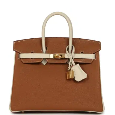 HERMÈS Hermes Special Order (HSS) Birkin 25 Gold and Craie Togo Gold Hardware | Thumbnail 1 HERMÈS Hermes Special Order (HSS) Birkin 25 Gold and Craie Togo Gold Hardware | Thumbnail 1