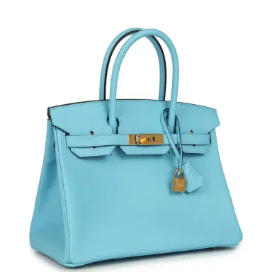 HERMÈS Pre-owned Hermes Birkin 30 Celeste Epsom Gold Hardware | Thumbnail 2 HERMÈS Pre-owned Hermes Birkin 30 Celeste Epsom Gold Hardware | Thumbnail 2