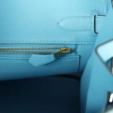 HERMÈS Pre-owned Hermes Birkin 30 Celeste Epsom Gold Hardware | Thumbnail 9 HERMÈS Pre-owned Hermes Birkin 30 Celeste Epsom Gold Hardware | Thumbnail 9