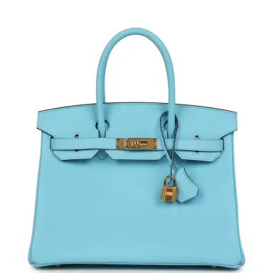 HERMÈS Pre-owned Hermes Birkin 30 Celeste Epsom Gold Hardware | Thumbnail 1 HERMÈS Pre-owned Hermes Birkin 30 Celeste Epsom Gold Hardware | Thumbnail 1