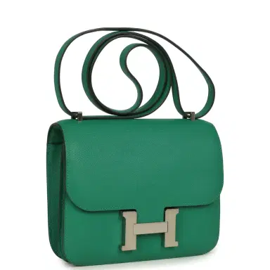 HERMÈS Pre-owned Hermes Constance 18 Vert Vertigo Evercolor Palladium Hardware | Thumbnail 2 HERMÈS Pre-owned Hermes Constance 18 Vert Vertigo Evercolor Palladium Hardware | Thumbnail 2