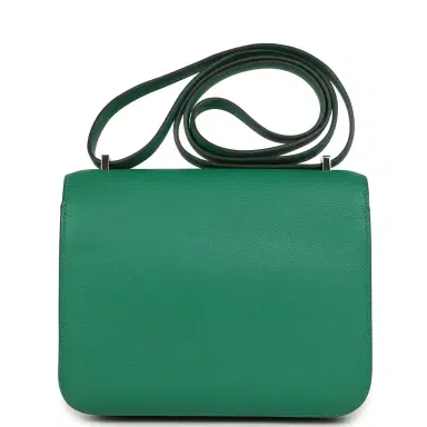 HERMÈS Pre-owned Hermes Constance 18 Vert Vertigo Evercolor Palladium Hardware | Thumbnail 4 HERMÈS Pre-owned Hermes Constance 18 Vert Vertigo Evercolor Palladium Hardware | Thumbnail 4