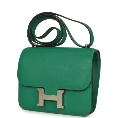 HERMÈS Pre-owned Hermes Constance 18 Vert Vertigo Evercolor Palladium Hardware | Thumbnail 5 HERMÈS Pre-owned Hermes Constance 18 Vert Vertigo Evercolor Palladium Hardware | Thumbnail 5