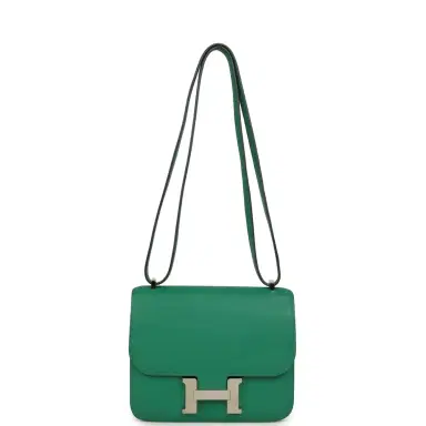 HERMÈS Pre-owned Hermes Constance 18 Vert Vertigo Evercolor Palladium Hardware | Thumbnail 7 HERMÈS Pre-owned Hermes Constance 18 Vert Vertigo Evercolor Palladium Hardware | Thumbnail 7