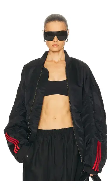 adidas Originals x Willy Chavarria Satin Bomber Jacket | Thumbnail 7 adidas Originals x Willy Chavarria Satin Bomber Jacket | Thumbnail 7