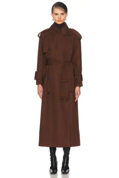 Mimchik Hooded Scarf Trench Coat | Thumbnail 2 Mimchik Hooded Scarf Trench Coat | Thumbnail 2
