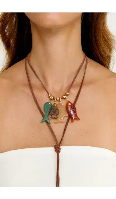 éliou Fish Charm Wrap Necklace | Thumbnail 2 éliou Fish Charm Wrap Necklace | Thumbnail 2