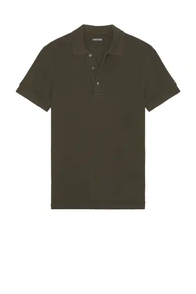 Tom Ford Lyocell Piquet Short Sleeve Polo | Thumbnail 4 Tom Ford Lyocell Piquet Short Sleeve Polo | Thumbnail 4