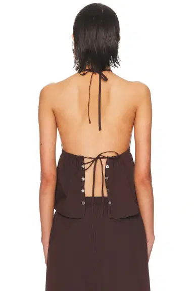 Deiji Studios Button Halter Top | Thumbnail 3 Deiji Studios Button Halter Top | Thumbnail 3
