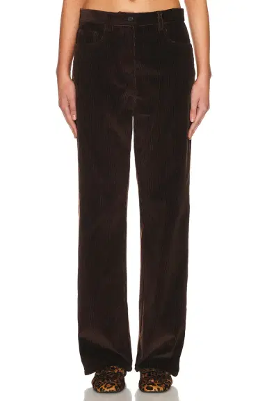 Miu Miu Velluto A Coste Pelle Pant | Thumbnail 1 Miu Miu Velluto A Coste Pelle Pant | Thumbnail 1