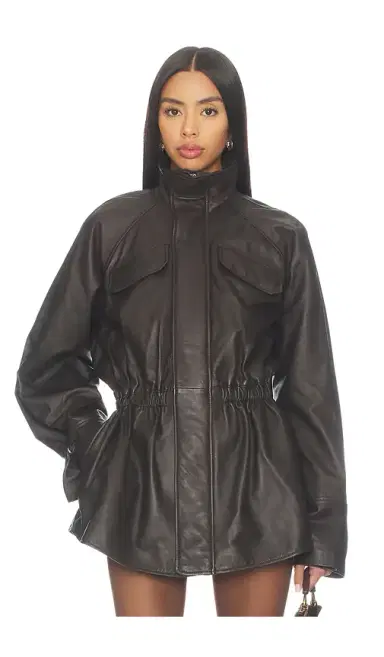 EAVES Mendoza Leather Jacket | Thumbnail 1 EAVES Mendoza Leather Jacket | Thumbnail 1