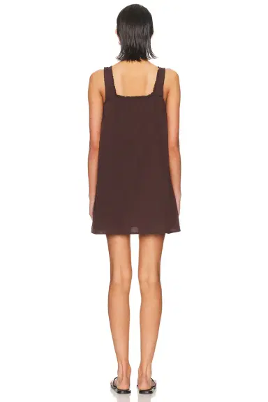 Deiji Studios Button Frill Mini Dress | Thumbnail 3 Deiji Studios Button Frill Mini Dress | Thumbnail 3