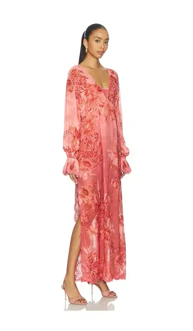 Hemant & Nandita Kaftan Maxi Dress With Printed Slip | Thumbnail 2 Hemant & Nandita Kaftan Maxi Dress With Printed Slip | Thumbnail 2