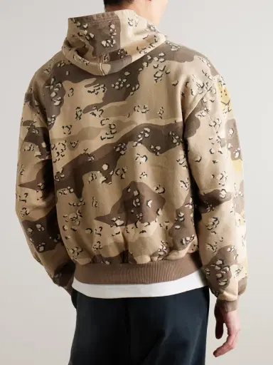 KAPITAL Peckish Choco-Chip Printed Cotton Hoodie - Men | Thumbnail 3 KAPITAL Peckish Choco-Chip Printed Cotton Hoodie - Men | Thumbnail 3