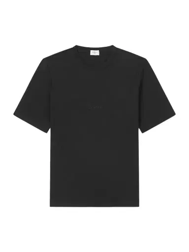 Saint Laurent Logo-Embroidered Cotton-Jersey T-Shirt - Men | Thumbnail 1 Saint Laurent Logo-Embroidered Cotton-Jersey T-Shirt - Men | Thumbnail 1