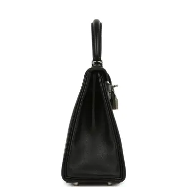 HERMÈS Hermes Kelly Retourne 25 Black Cheri Palladium Hardware | Thumbnail 3 HERMÈS Hermes Kelly Retourne 25 Black Cheri Palladium Hardware | Thumbnail 3
