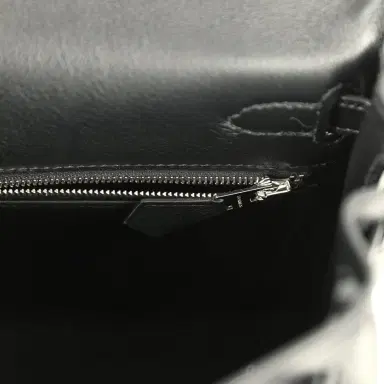 HERMÈS Hermes Kelly Retourne 25 Black Cheri Palladium Hardware | Thumbnail 9 HERMÈS Hermes Kelly Retourne 25 Black Cheri Palladium Hardware | Thumbnail 9
