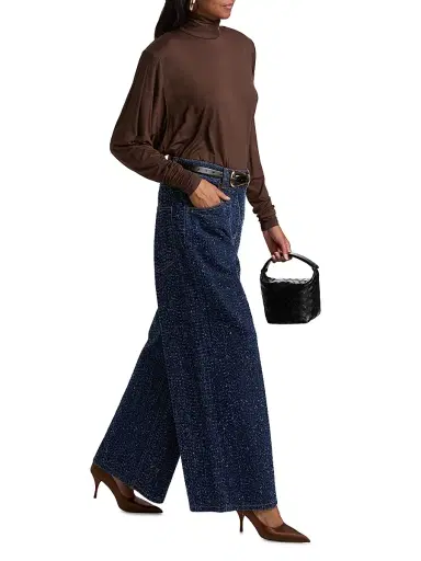 Ronny Kobo Women's Solene Denim High-Rise Wide-Leg Jeans - Dark Indigo - Size Small | Thumbnail 2 Ronny Kobo Women's Solene Denim High-Rise Wide-Leg Jeans - Dark Indigo - Size Small | Thumbnail 2