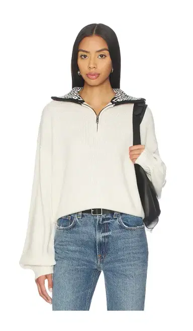 Lovers and Friends Estela Half Zip Mock Neck Sweater | Thumbnail 2 Lovers and Friends Estela Half Zip Mock Neck Sweater | Thumbnail 2