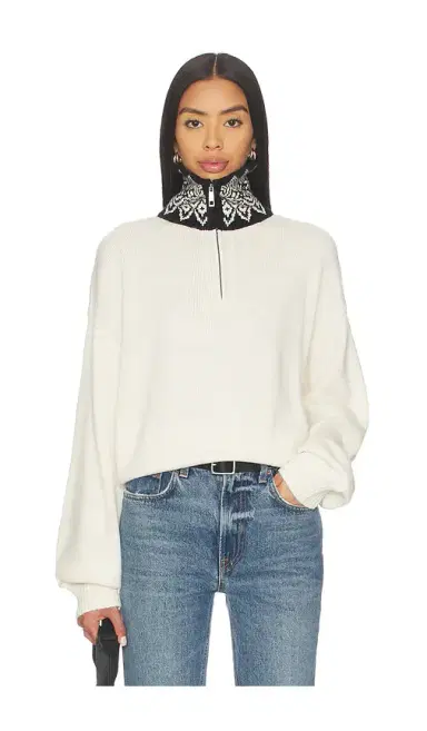 Lovers and Friends Estela Half Zip Mock Neck Sweater | Thumbnail 1 Lovers and Friends Estela Half Zip Mock Neck Sweater | Thumbnail 1