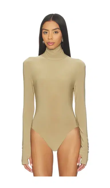 Norma Kamali Long Sleeve Turtle Bodysuit | Thumbnail 2 Norma Kamali Long Sleeve Turtle Bodysuit | Thumbnail 2